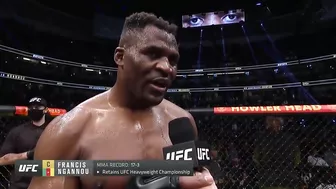 UFC 270: Francis Ngannou Octagon Interview