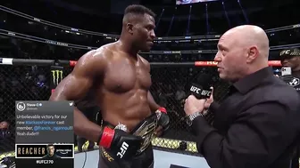 UFC 270: Francis Ngannou Octagon Interview