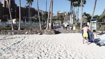 Gran Canaria Anfi del Mar Beach walk | Spain 4K| Best beaches | Beach Walk Tours