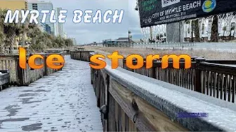 Myrtle Beach Covered In Ice, Ice Storm January 2022 #myrtlebeach #Ice #Jasper #winter