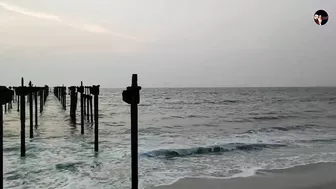 first ever sea floating bridge in Alappuzha | floating bridge alappuzha beach | YOLO : 143