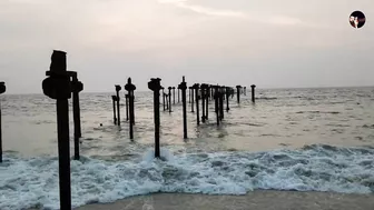 first ever sea floating bridge in Alappuzha | floating bridge alappuzha beach | YOLO : 143