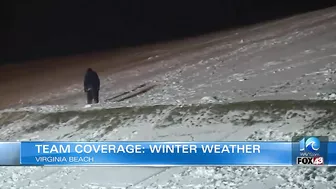 Dozens find places to sled across Virginia Beach with sledding at Mount Trashmore banned