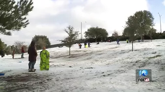 Dozens find places to sled across Virginia Beach with sledding at Mount Trashmore banned