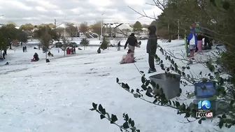 Dozens find places to sled across Virginia Beach with sledding at Mount Trashmore banned