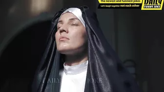 Funny joke ; This nun has a problem with drinking alcohol