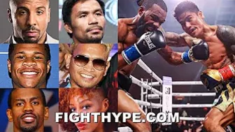 CELEBRITIES REACT TO MARK MAGSAYO BEATING GARY RUSSELL JR.: WARD, PACQUIAO, HANEY, CASIMERO, & MORE