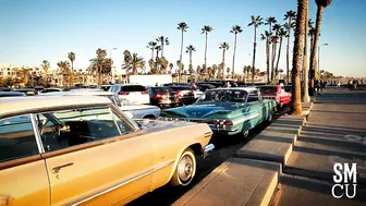 Lowriders at Santa Monica Beach