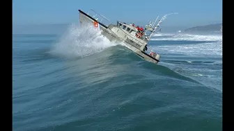 Coast Guard Charging Ocean Beach 1-24-22 #coastguard #surf #sanfrancisco