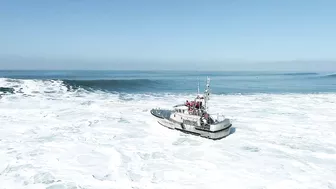 Coast Guard Charging Ocean Beach 1-24-22 #coastguard #surf #sanfrancisco