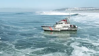 Coast Guard Charging Ocean Beach 1-24-22 #coastguard #surf #sanfrancisco