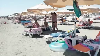 Part 2 Plaja Merlin Beach, Relaxation, Sea, Sun, 4K video, Bikini Beach, Romania Mamaia Beach.