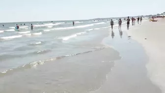 Part 2 Plaja Merlin Beach, Relaxation, Sea, Sun, 4K video, Bikini Beach, Romania Mamaia Beach.