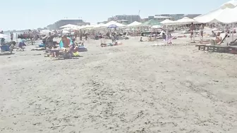 Part 2 Plaja Merlin Beach, Relaxation, Sea, Sun, 4K video, Bikini Beach, Romania Mamaia Beach.