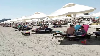 Part 2 Plaja Merlin Beach, Relaxation, Sea, Sun, 4K video, Bikini Beach, Romania Mamaia Beach.