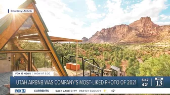 Zion cabin most-liked Airbnb home on Instagram