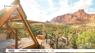 Zion cabin most-liked Airbnb home on Instagram