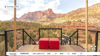 Zion cabin most-liked Airbnb home on Instagram