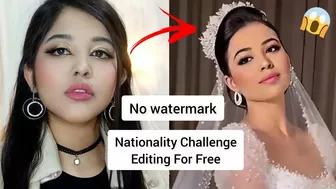 Instagram Nationality Challenge Tutorial For Free With No Watermark / Trending Reels Easy Editing ????