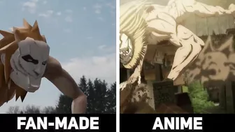 Anime VS Fan Animation - Attack On Titan Season 4 Episode 78