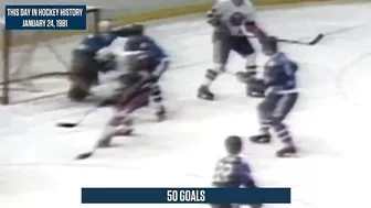 Mike Bossy Matches Maurice Richard's Record Of 50 Goals In 50 Games | This Day In Hockey History