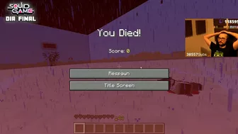 MUERTE DE ELXOKAS ULTIMO JUGADOR de Minecraft Squid Game