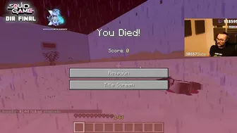 MUERTE DE ELXOKAS ULTIMO JUGADOR de Minecraft Squid Game