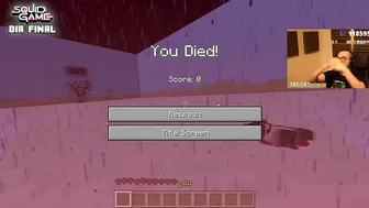 MUERTE DE ELXOKAS ULTIMO JUGADOR de Minecraft Squid Game