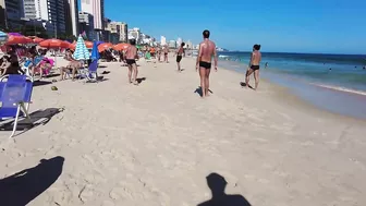 ???????? Summer ☀️????️  Rio de Janeiro - Brasil - Relaxing Leblon Beach Walk 4K