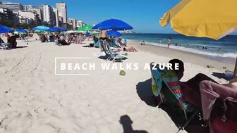 ???????? Summer ☀️????️  Rio de Janeiro - Brasil - Relaxing Leblon Beach Walk 4K