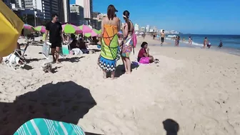 ???????? Summer ☀️????️  Rio de Janeiro - Brasil - Relaxing Leblon Beach Walk 4K