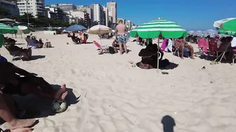 ???????? Summer ☀️????️  Rio de Janeiro - Brasil - Relaxing Leblon Beach Walk 4K