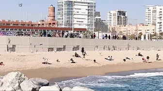 Barcelona Beach Walk Tour Short Update on January 2022