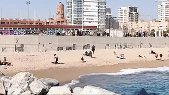 Barcelona Beach Walk Tour Short Update on January 2022