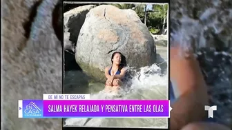 Salma Hayek alienta a cumplir los propósitos de año nuevo con foto en bikini | Telemundo