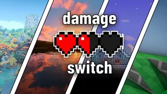 Minecraft, but if I take damage, I switch games...