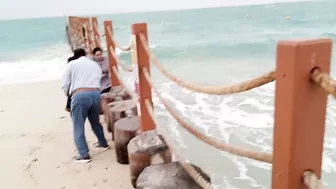 High Waves At Jumeirah Beach #smilewithhamdan