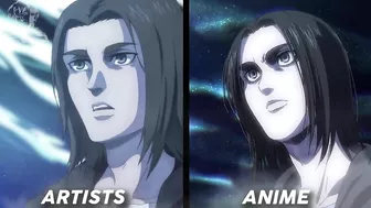 Artists VS Anime -  Attack On Titan Season 4 Part 2 (by MAPPA Fan Artists)