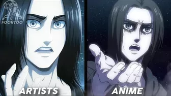 Artists VS Anime -  Attack On Titan Season 4 Part 2 (by MAPPA Fan Artists)