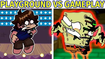 FNF Character Test | Gameplay VS Playground | Pibby SpongeBob | VS Freddy SQUID GAMES