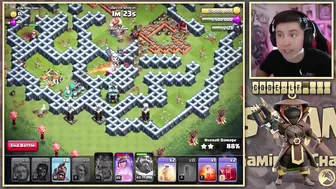 3 Star the Tiger Mountain Challenge w/ 40 Swag Troops & 7 Swag Spells - Clash of Clans