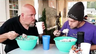 MASSIVE Ice Cream Challenge   5 minutes to finish it all - Fat Elvis Challenge