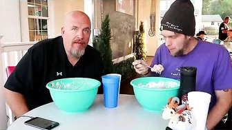 MASSIVE Ice Cream Challenge   5 minutes to finish it all - Fat Elvis Challenge