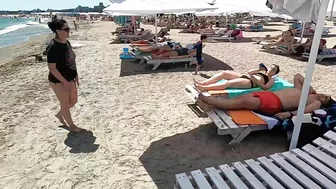 Beach Selection Plaja Naussyca Beach 4K VIDEO  Sun Summer Party Fun Mamaia Bikini Beach.