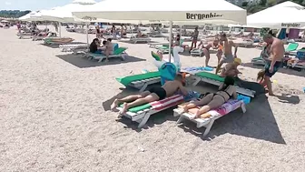 Beach Selection Plaja Naussyca Beach 4K VIDEO  Sun Summer Party Fun Mamaia Bikini Beach.