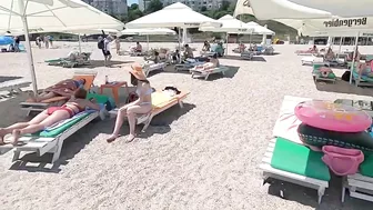 Beach Selection Plaja Naussyca Beach 4K VIDEO  Sun Summer Party Fun Mamaia Bikini Beach.