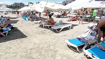 Beach Selection Plaja Naussyca Beach 4K VIDEO  Sun Summer Party Fun Mamaia Bikini Beach.