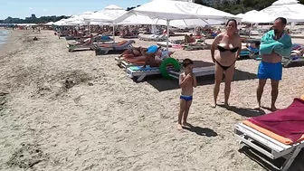 Beach Selection Plaja Naussyca Beach 4K VIDEO  Sun Summer Party Fun Mamaia Bikini Beach.