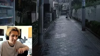 xQc does IRL stream in Japan