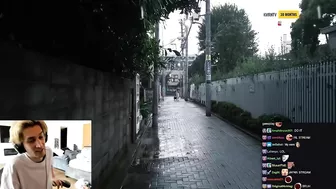 xQc does IRL stream in Japan